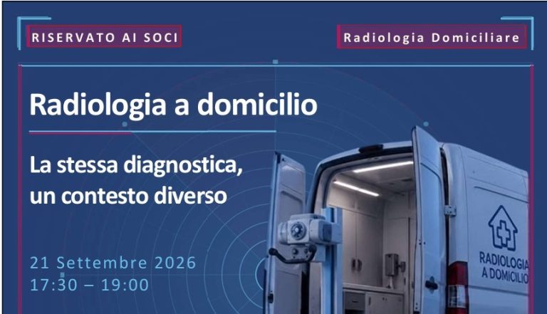 Webinar “Radiologia a domicilio – La stessa diagnostica,  un contesto diverso”